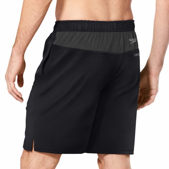 New Mens Speedo Swim Shorts Trunks Black Gray - Picture 2 of 12